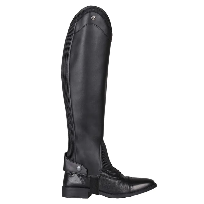 QHP Shimmer Junior Half Chaps - Black