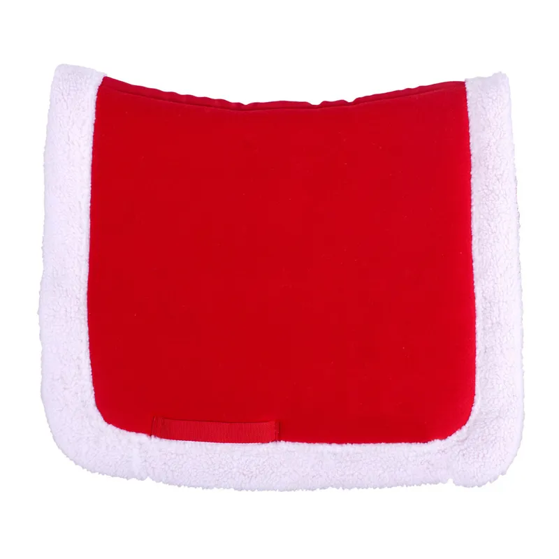 QHP Christmas Dressage Saddlecloth - Red/White