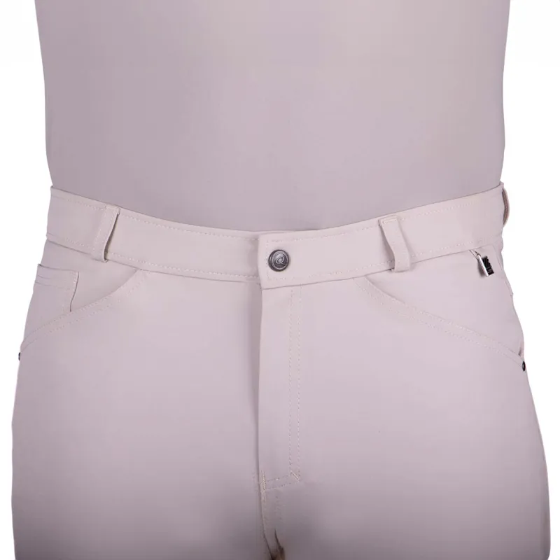 QHP Fillip Knee Grip Mens Competition Breeches - Beige-3