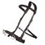 QHP Leather Anatomical Lunge Cavesson - Brown