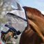Rambo Plus Fly Mask - Silver/Navy