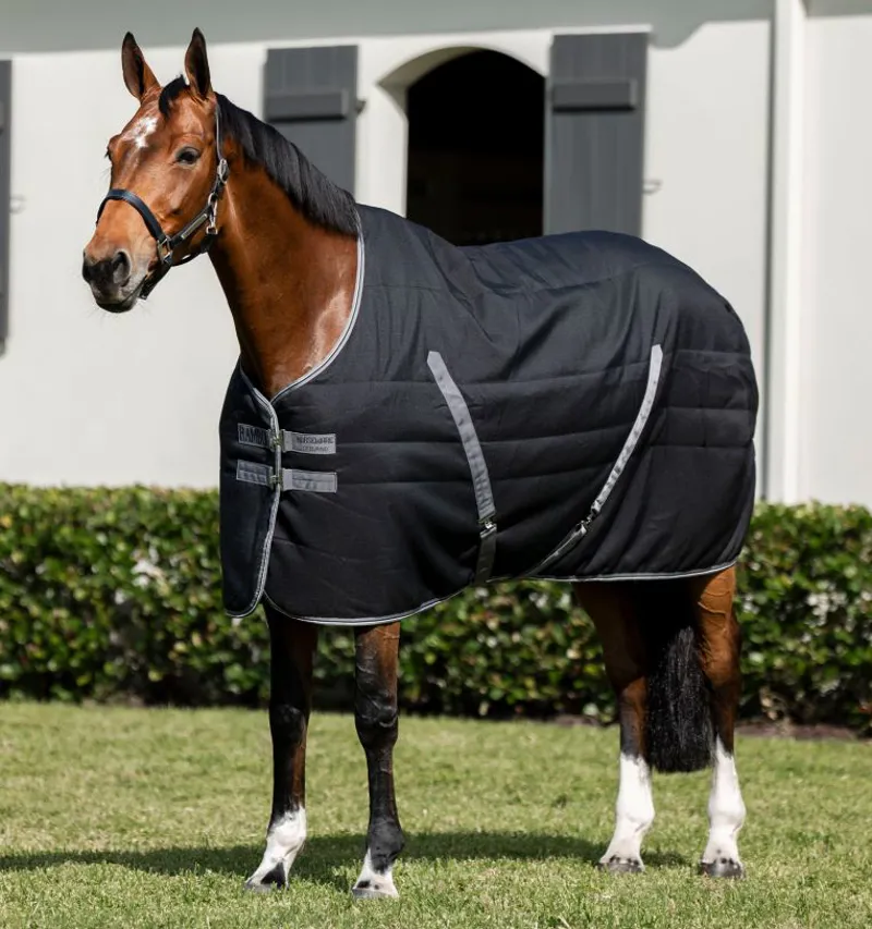 Rambo 200g Stable Rug - Black/Thunderstorm Grey/Silver