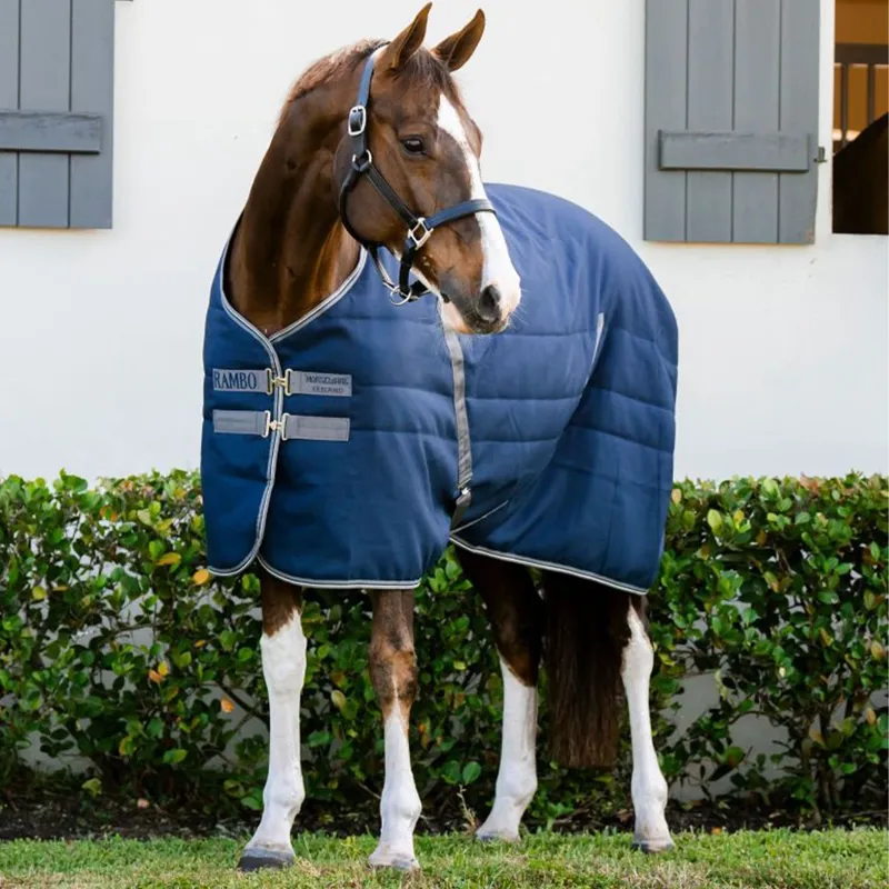 Rambo 200g Stable Rug - Navy/Thunderstorm Grey/Silver