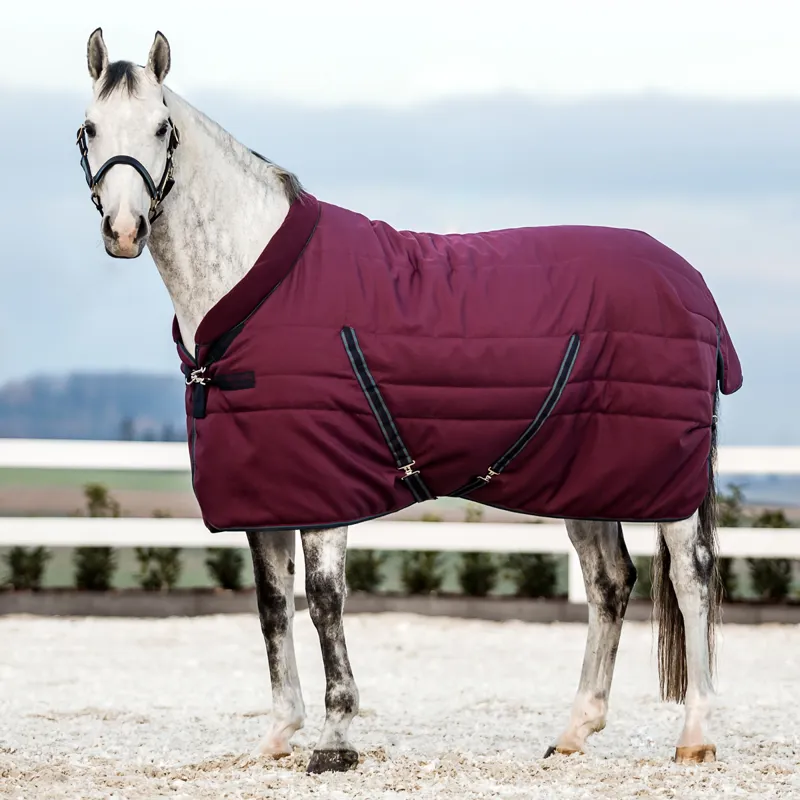 Rambo Cosy 200g Stable Rug - Burgundy/Teal/Navy