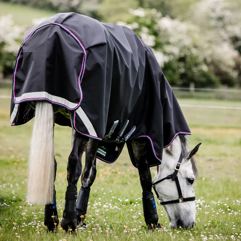 Rambo Supreme 1680D 250g Vari-Layer Detachable Neck Turnout Rug - Navy-1