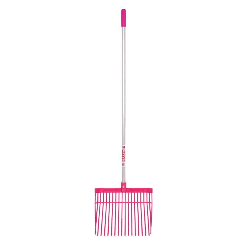 Red Gorilla Straight Handle PC Medium Bedding Fork - Pink