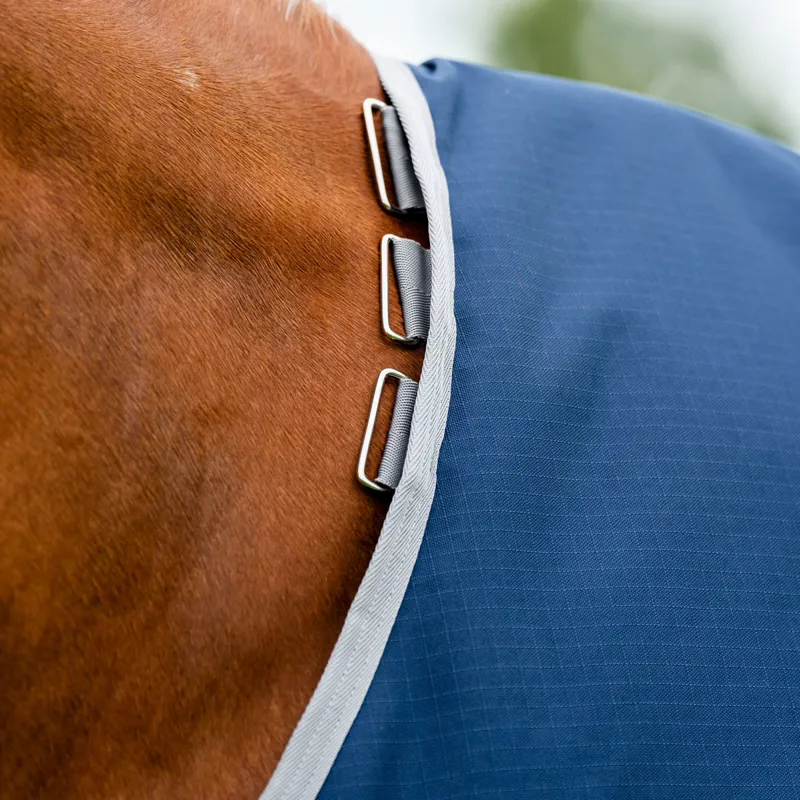 Amigo Ripstop 900D Standard Neck 100g Turnout Rug - Navy/Titanium-1