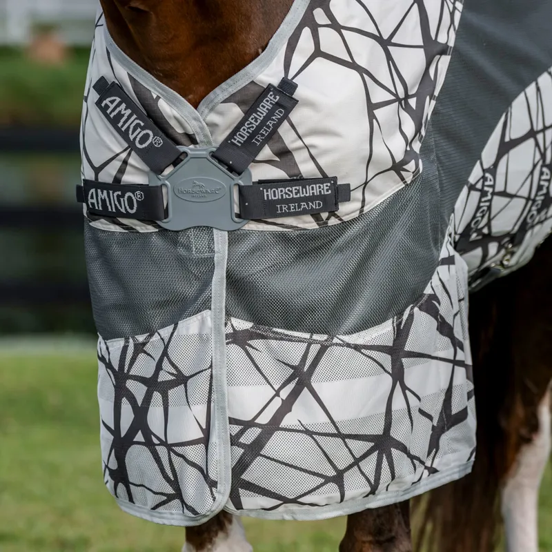 Amigo 3-In-1 Camofly Plus Detach-A-Neck Waterproof Fly Rug - Grey-4