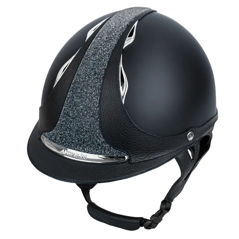 Antares Galaxy Crystal Fabric Riding Hat - Black/Black