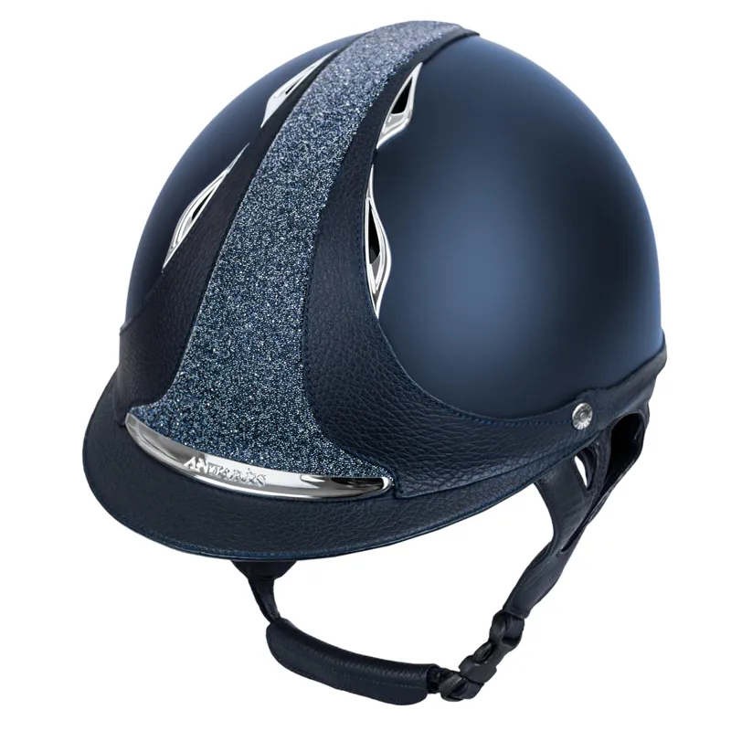 Antares Galaxy Crystal Fabric Riding Hat - Navy/Navy