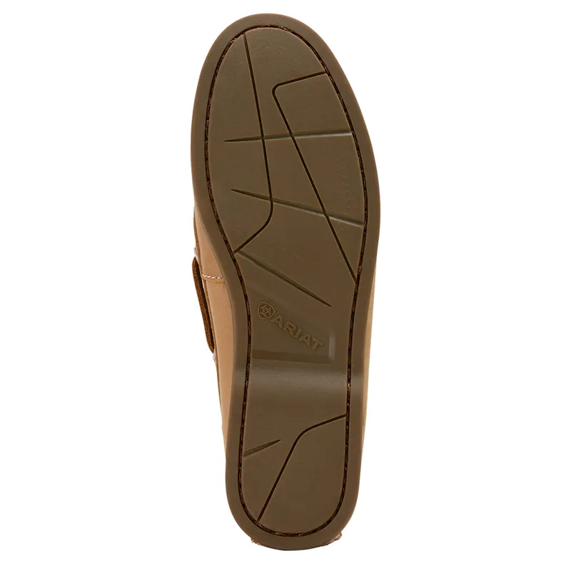 Ariat Antigua Womens Deck Shoe - Natural Tan-4