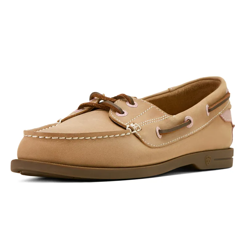Ariat Antigua Womens Deck Shoe - Natural Tan