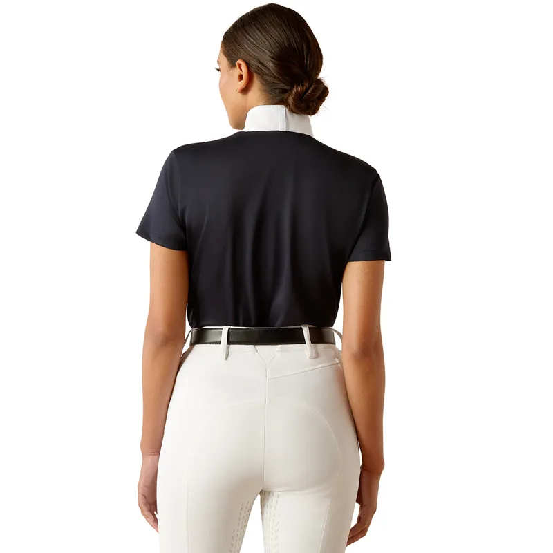 Ariat Aptos Short Sleeve Ladies Show Shirt - Show Navy-1