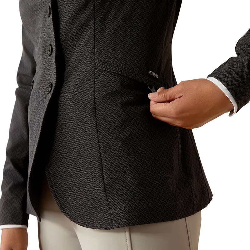 Ariat Artico 2.0 Womens Show Jacket - Herringbone Print-2