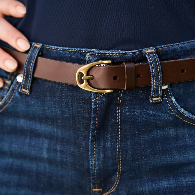 Ariat Hunter Ladies Belt - Chocolate-1