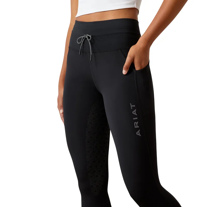 Ariat EOS Elevate Half Grip Ladies Riding Tights - Black-3