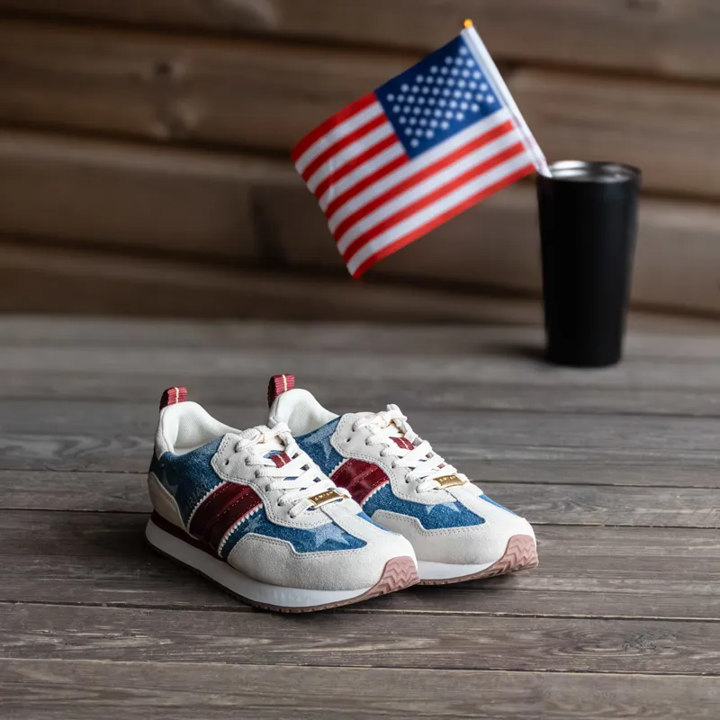 Ariat Ranch Runner Womens Trainers - Patriotic-13