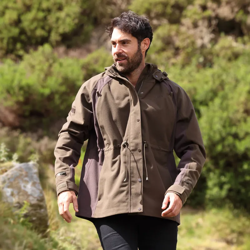 Aubrion Heritage Unisex Waterproof Full Zip Jacket - Dark Olive-2