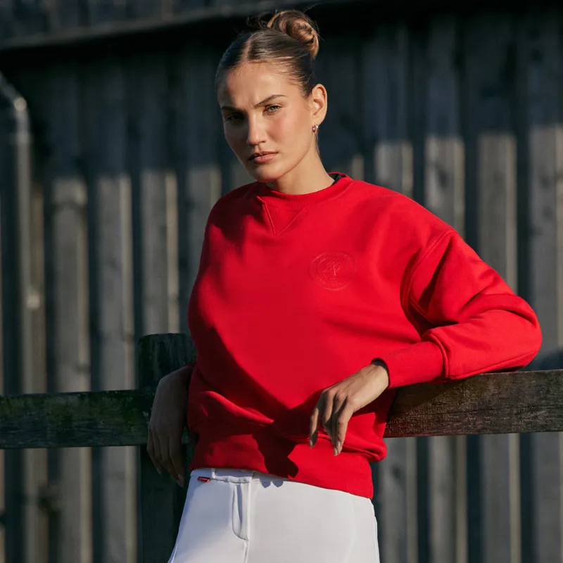 Aztec Diamond Sporting Goods Womens Crew Neck Jumper - Crimson