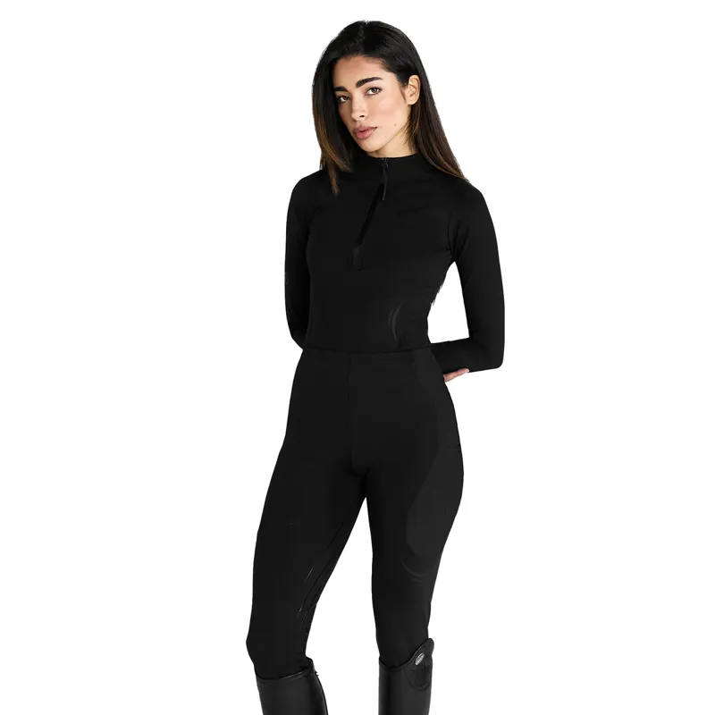Aztec Diamond Define Full Grip Ladies Riding Leggings - Black-1