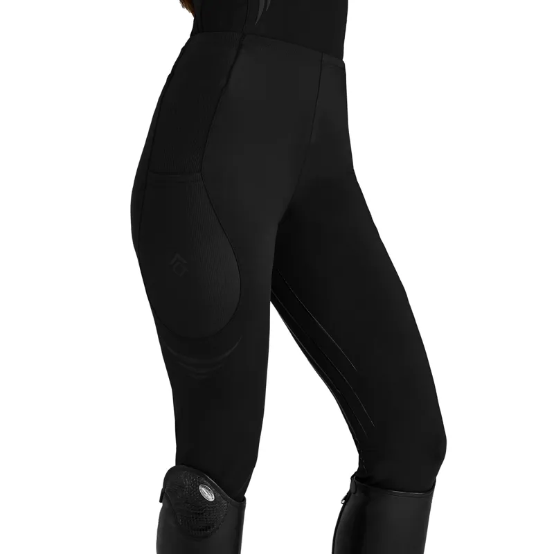 Aztec Diamond Define Full Grip Ladies Riding Leggings - Black