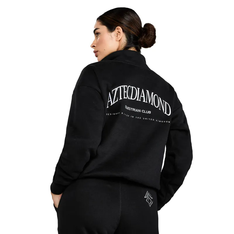 Aztec Diamond EQ Club Womens Half Zip Sweater - Black