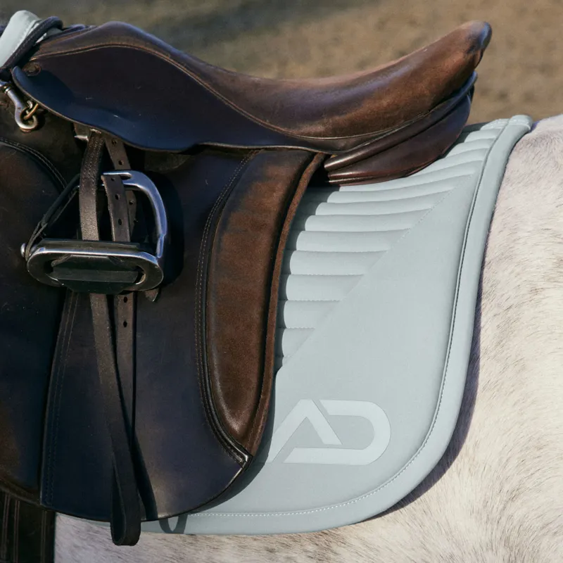 Aztec Diamond Young Rider Panel Saddlecloth - Ash Blue-1