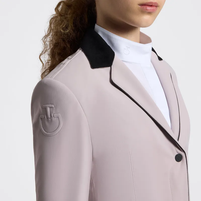 Cavalleria Toscana GP Zip Junior Girls Show Jacket - Violet Ice-2