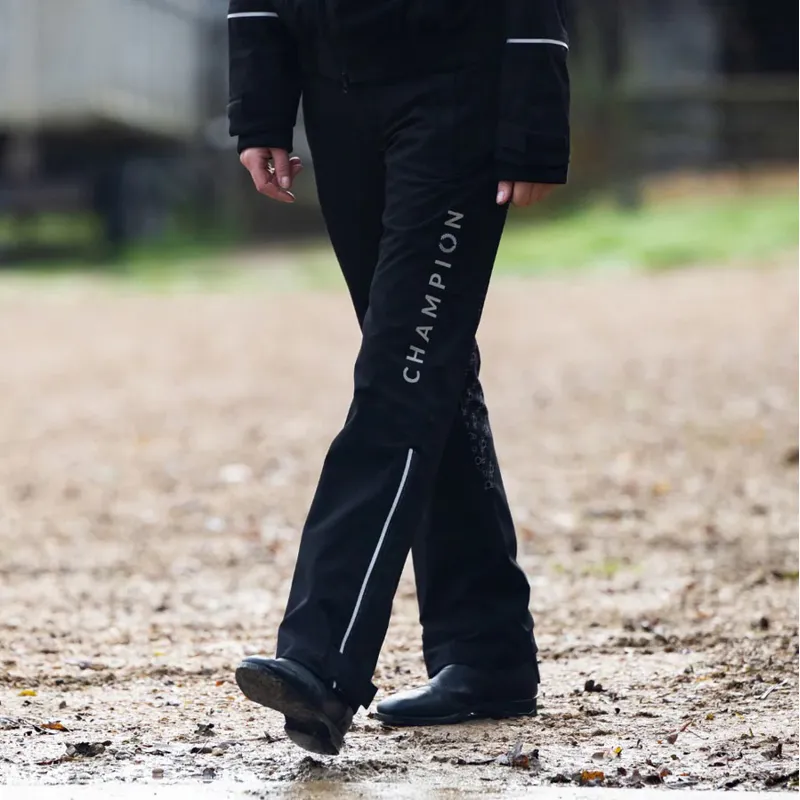 Champion York Unisex Waterproof Trousers - Black