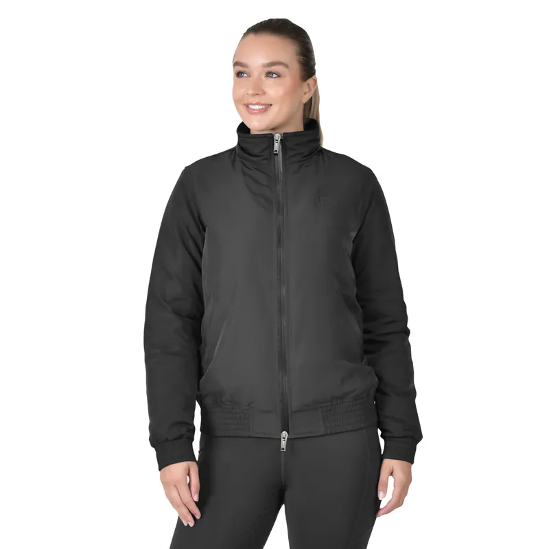 Dublin Zip Through Team Womens Waterproof Blouson Jacket - Black