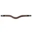 Dy'on New English Swarovski V-Shape Browband - Brown/Gold
