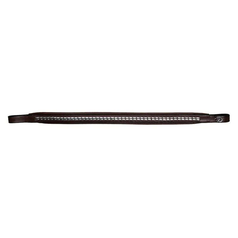 Dy'on New English Clincher Browband - Brown/Silver