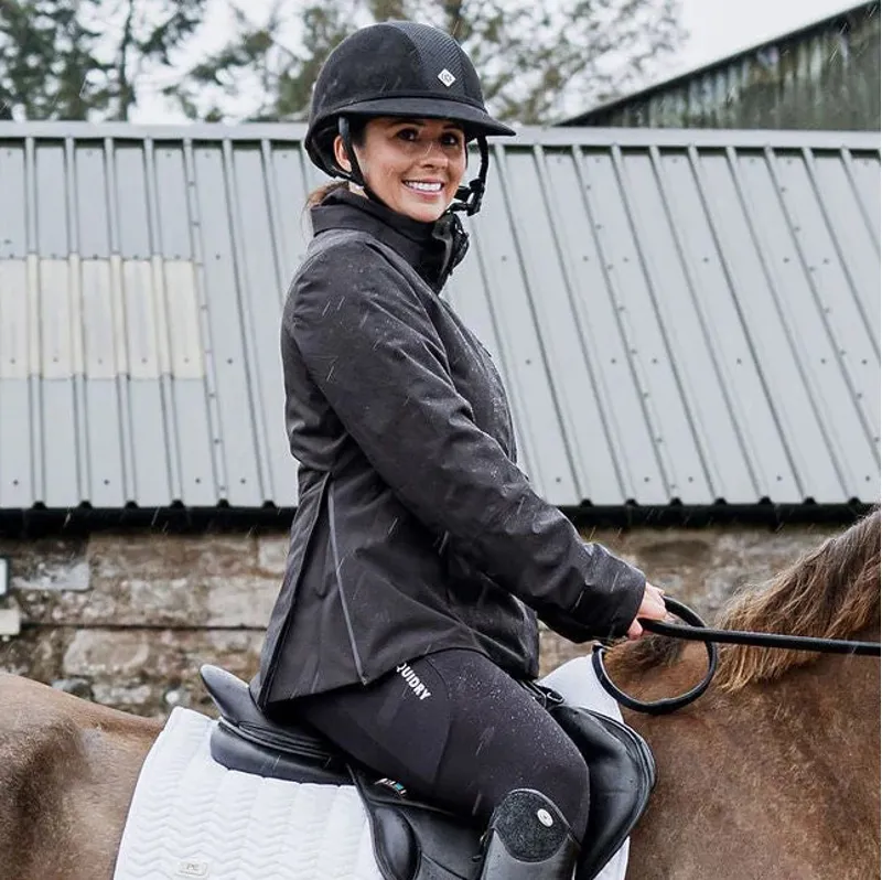 EQUIDRY Iris Womens Waterproof Riding Jacket - Black-4