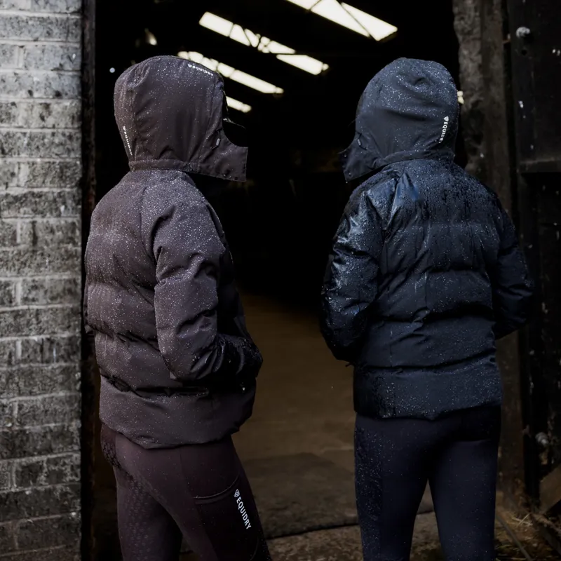 EQUIDRY Talia Waterproof Womens Puffer Jacket - Black-2