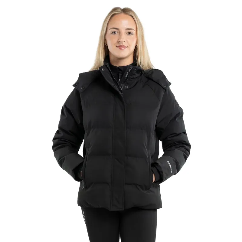 EQUIDRY Talia Waterproof Womens Puffer Jacket - Black