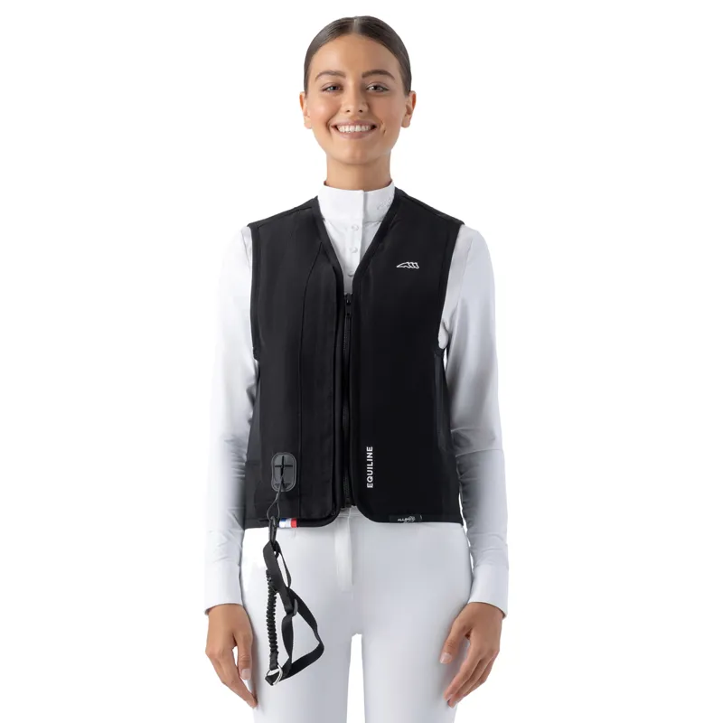 Equiline Belair Unisex Air Jacket with Level 2 Back Protector - Black