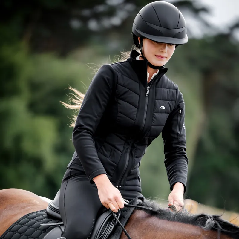 Equiline Xanto Standard Visor Riding Hat - Matte Black-1