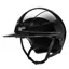 Equiline Xanto Logo Sun Visor Wide Peak Riding Hat - Glossy Black