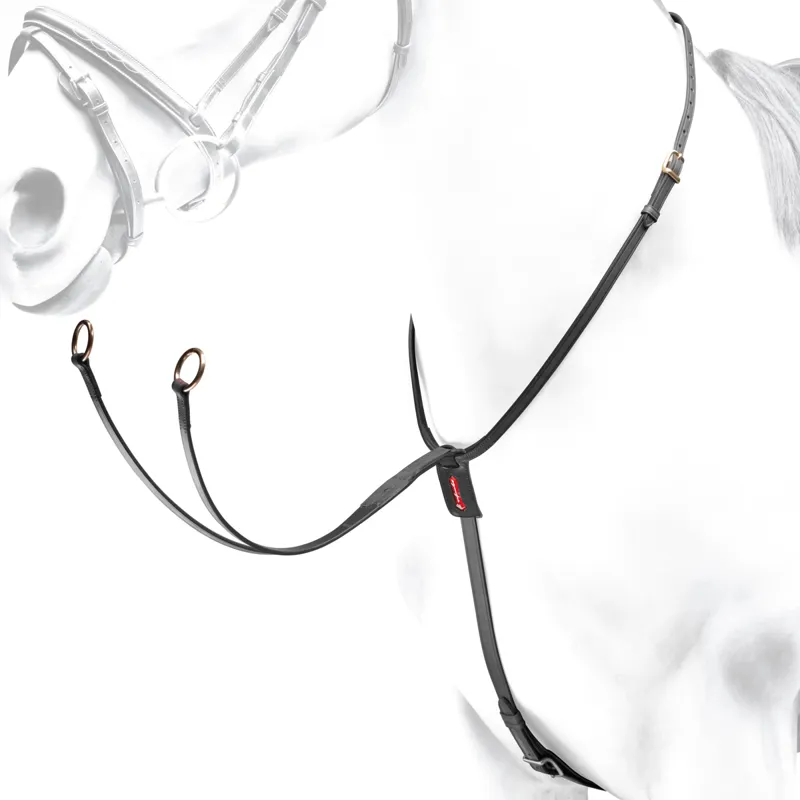 Equipe Running Martingale - Black/Brass