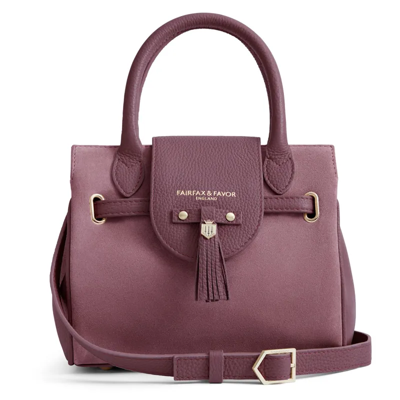 Fairfax and Favor Mini Windsor Handbag - Heather Suede