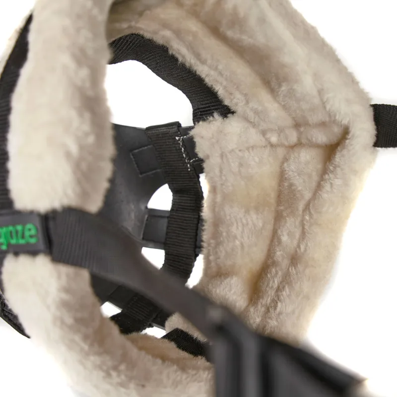 FreeGraze Airflow Deluxe Grazing Muzzle - Black-3