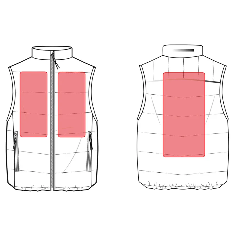 HKM Cuddle Junior Heated Gilet - Black-2