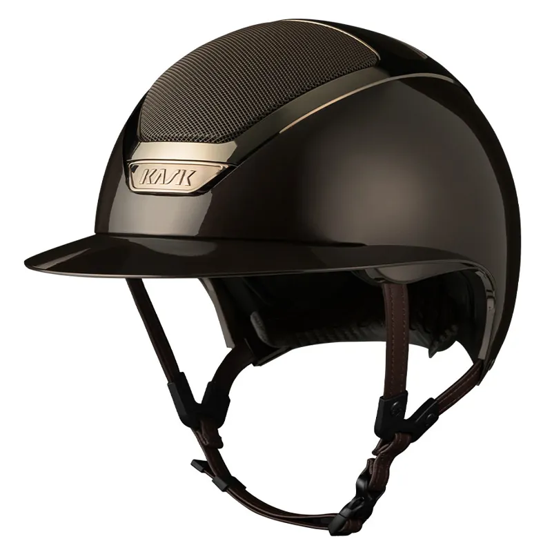 KASK Star Lady Pure Shine Riding Hat - Espresso Brown
