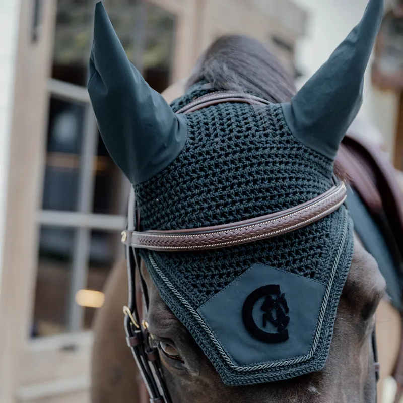 Kentucky Wellington 3D Logo Fly Veil - Pine Green-5