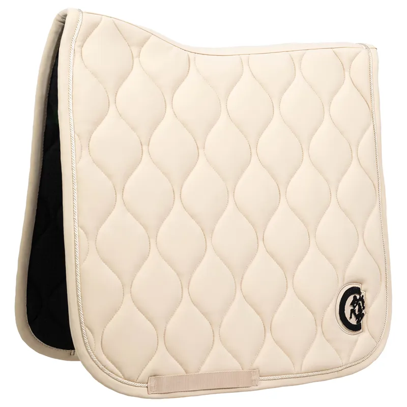Kentucky 3D Logo Wave Dressage Saddlecloth - Beige