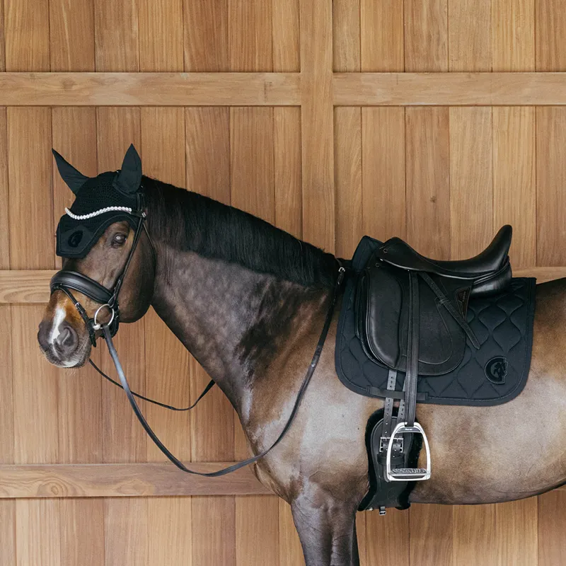 Kentucky 3D Logo Wave Dressage Saddlecloth - Black-5