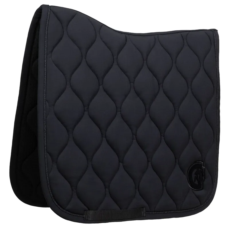 Kentucky 3D Logo Wave Dressage Saddlecloth - Black