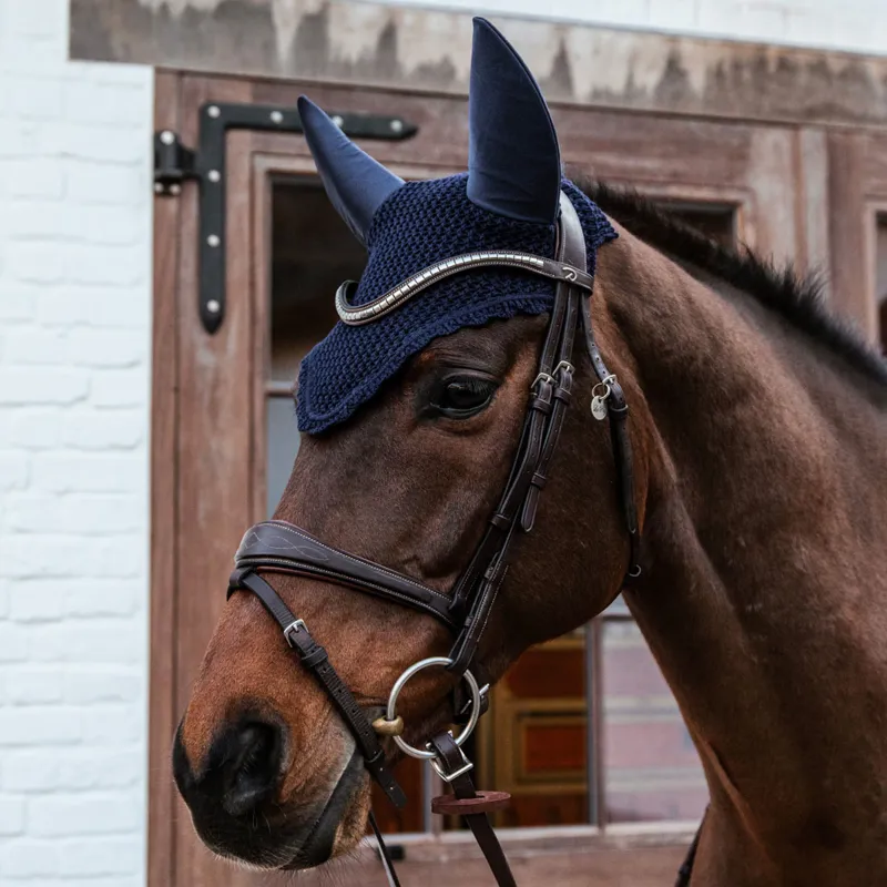 Kentucky Soundless Ears Fly Veil - Dark Navy-1