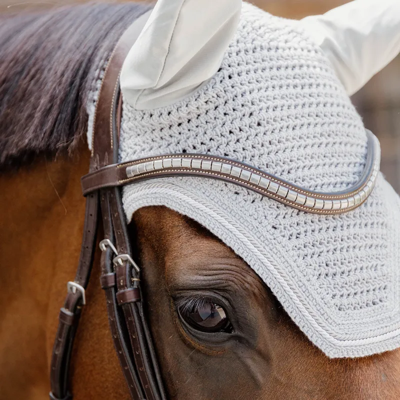 Kentucky Wellington Diamond Rope Fly Veil - Grey-2