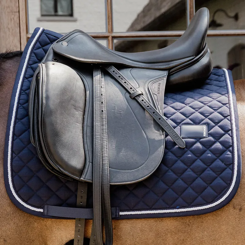 Kentucky Horsewear Diamond Rope Dressage Saddlecloth - Navy-1